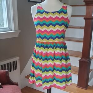 Daisy Jane Girls Zig Zag Chevron Pattern Dress NWT NEW